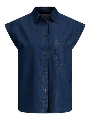 JXLAYLA SL CHAMBRAY SHIRT SN Medium Blue Denim