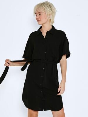 NMCLARA S/S SHIRT DRESS NOOS Black