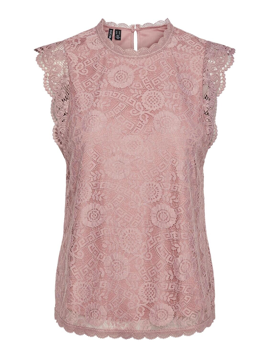 PCOLLINE SL LACE TOP NOOS BC Woodrose