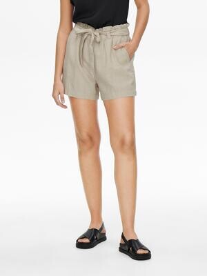 JDYSAY MW LINEN SHORTS WVN NOOS Oatmeal/MELANGE