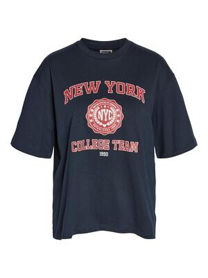 NMMILLIE COLLEGE S/S TOP FWD Navy Blazer/NEW YORK