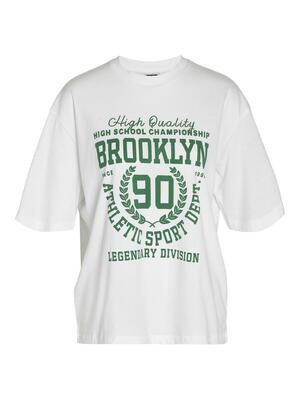 NMMILLIE COLLEGE S/S TOP FWD Bright White-BROOKLYN