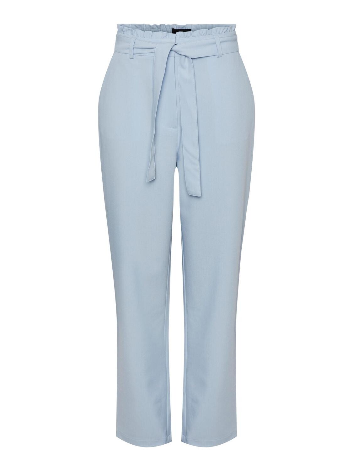 PCBOSELLA HW PAPERBAG STRAIGHT PANT NOOS Kentucky Blue