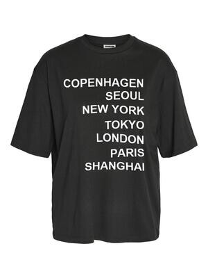 NMMILLIE COLLEGE S/S TOP FWD Black-COPENHAGEN