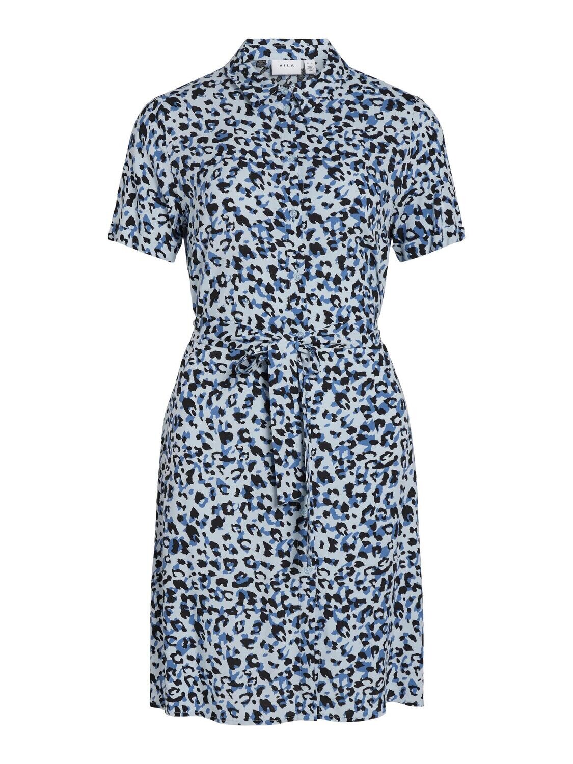 VIPAYA S/S SHIRT DRESS - NOOS Kentucky Blue-Lika