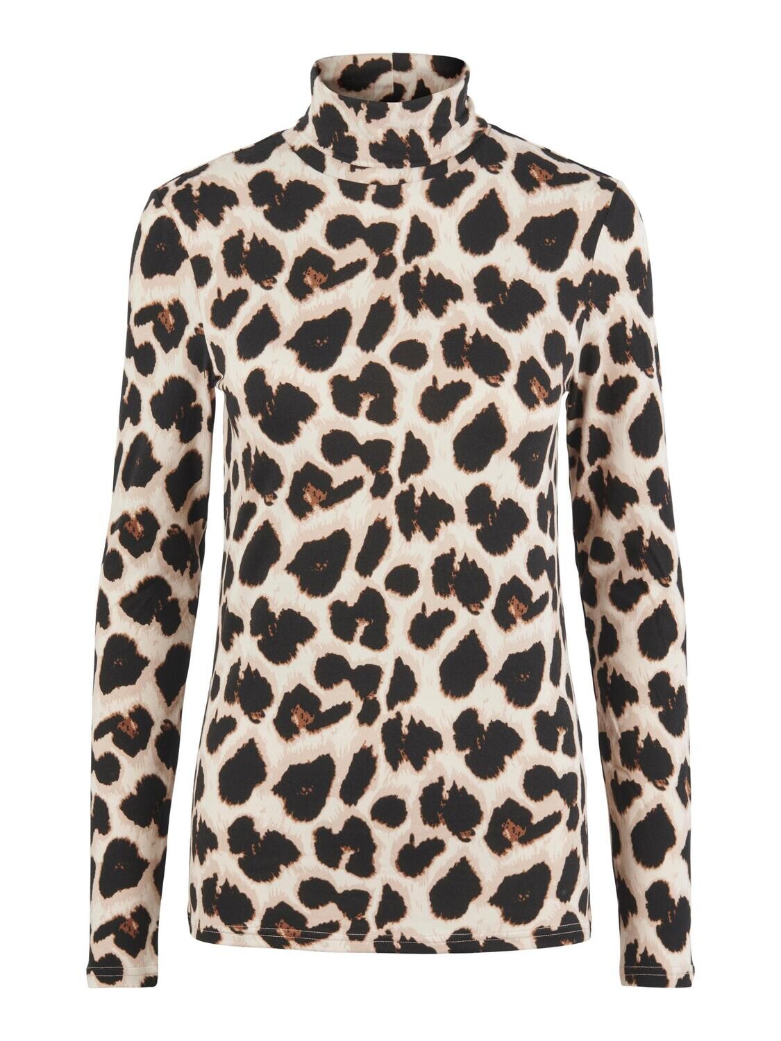 PCNALA LS HIGH NECK TOP BC Black/Big leo