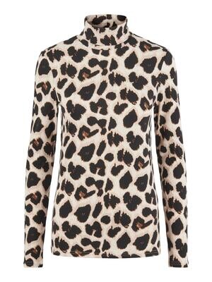 PCNALA LS HIGH NECK TOP BC Black/Big leo