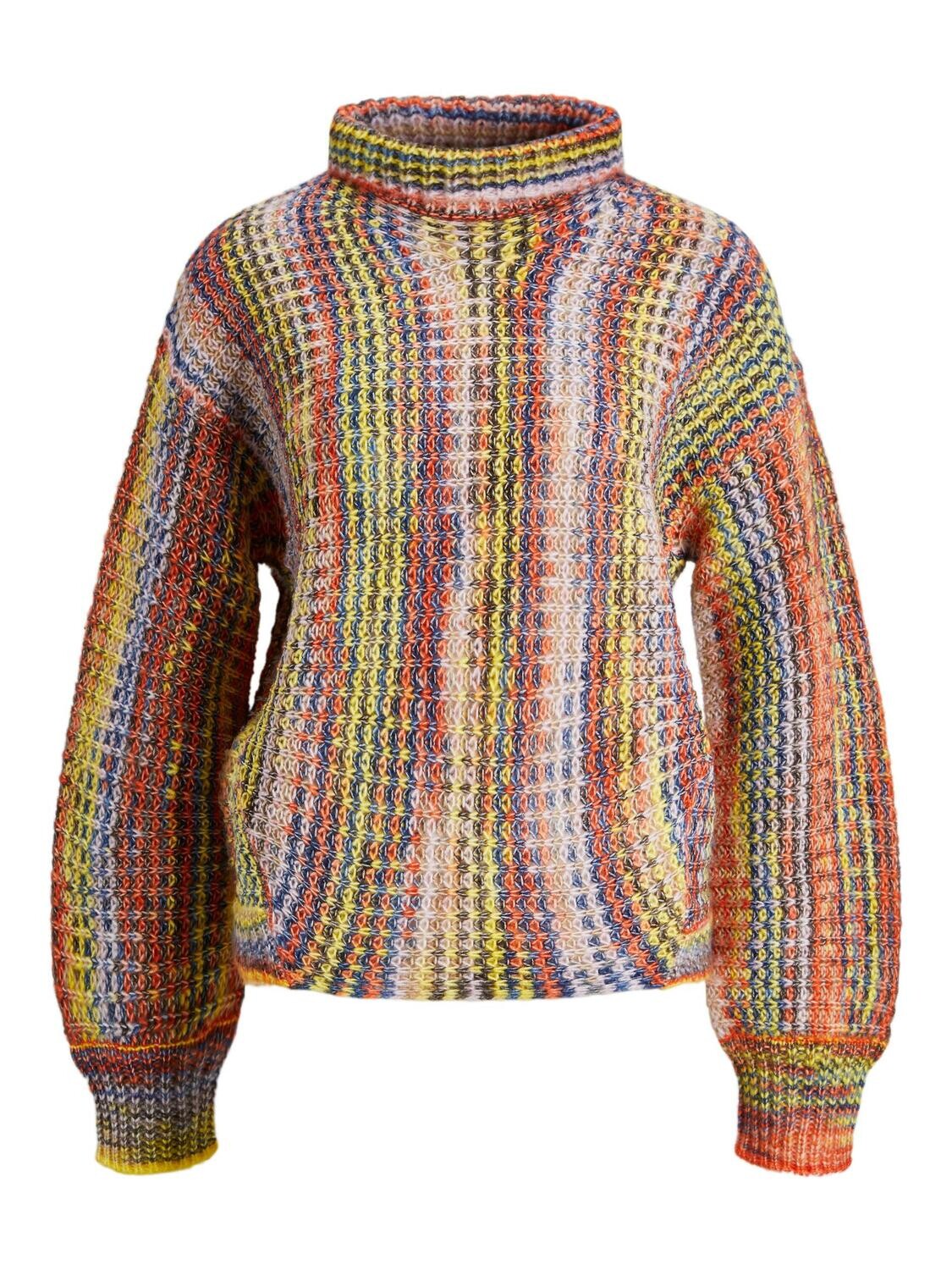 JXJACKIE TURTLENECK KNIT Dawn Pink-multi space dye
