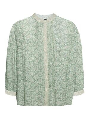 VMBANI 3/4 SHIRT WVN EXP Meadow Mist-LODEN FROST BANI
