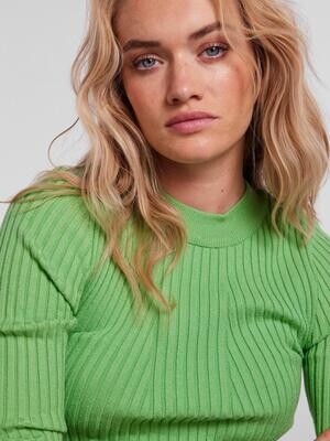 PCCRISTA LS O-NECK KNIT NOOS BC Absinthe Green