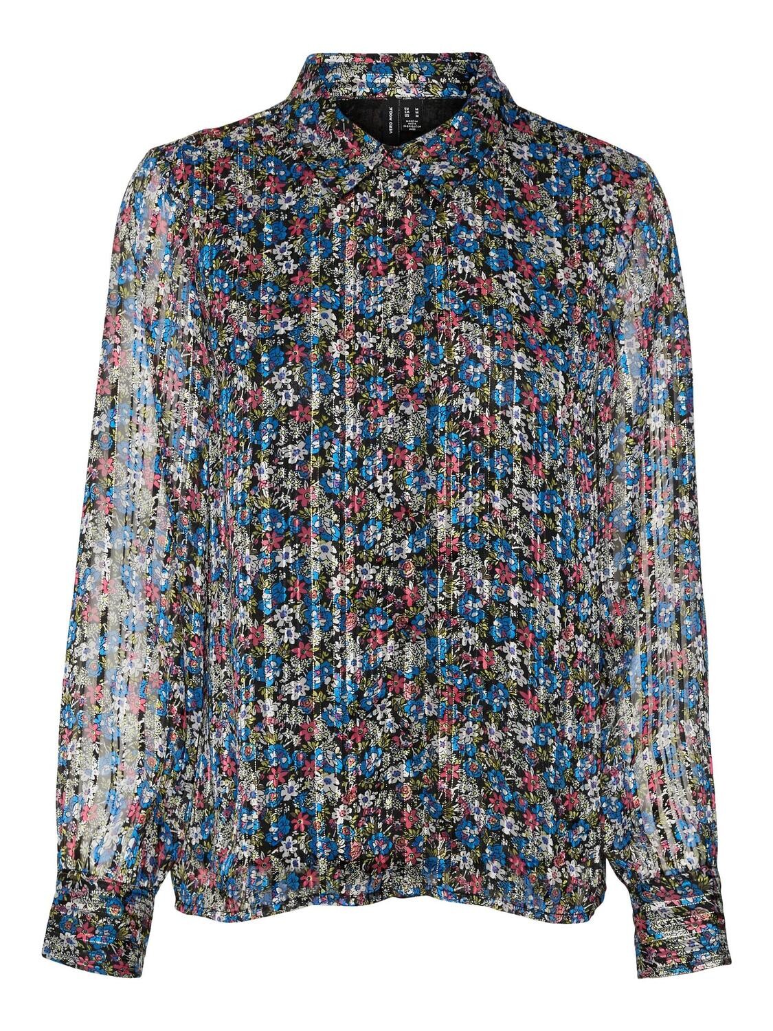 VMABBY L/S SHIRT WVN BTQ French Blue/ABBY