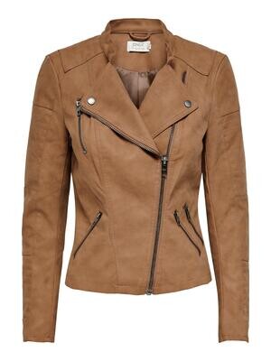 ONLAVA FAUX LEATHER BIKER OTW NOOS Toasted Coconut
