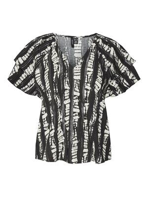 VMCEVI S/S TOP WVN LCS Black-CEVI W. LUREX