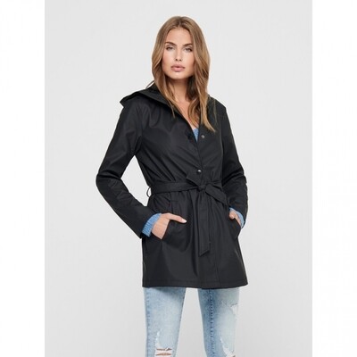 JDYSHELBY BELT RAINCOAT OTW NOOS BlacK