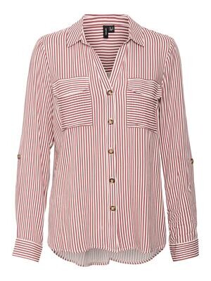 VMBUMPY L/S SHIRT NEW WVN GA NOOS Snow White-DRY ROSE