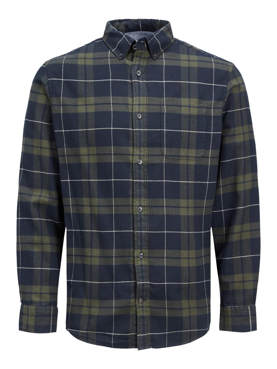 JJECLASSIC CHECK SHIRT L/S AU22 SN Rosin/SLIM FIT