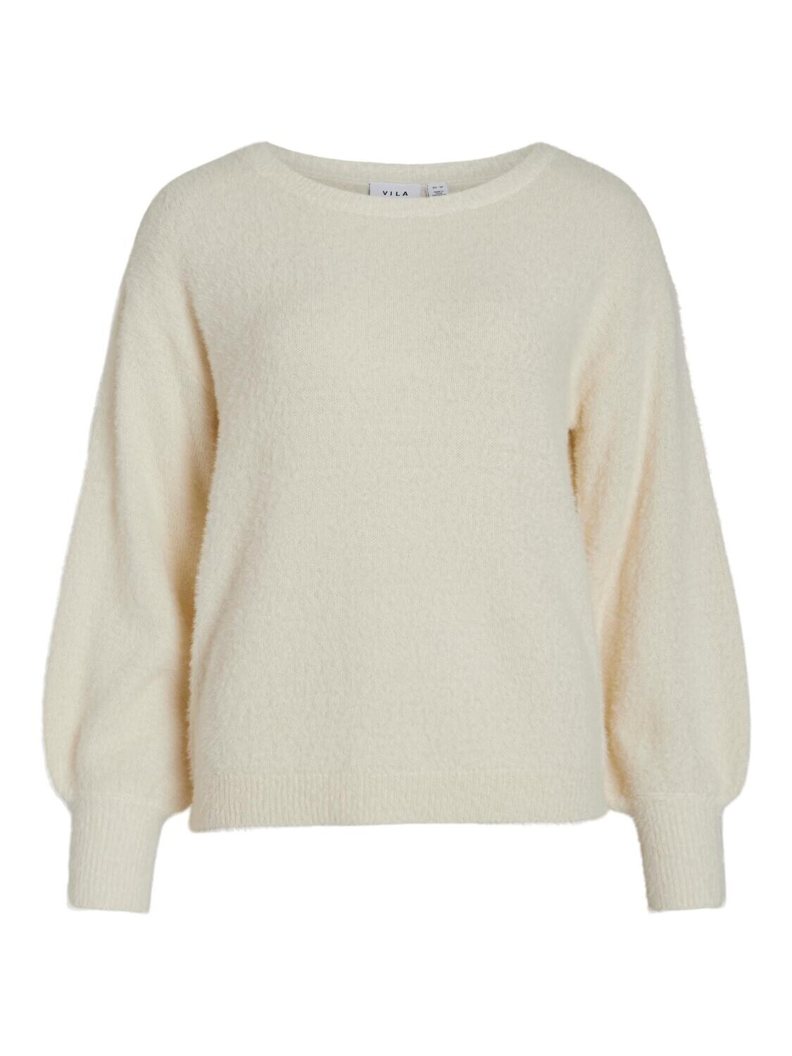VIHELLY L/S BOATNECK KNIT TOP Birch