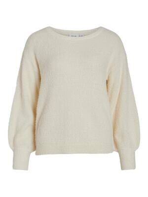 VIHELLY L/S BOATNECK KNIT TOP Birch