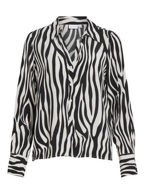 VIFINI BUTTON L/S SHIRT - NOOS Black-ELINO W. WHITE SAND