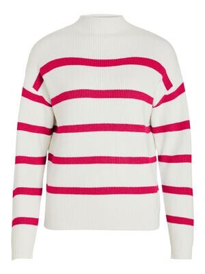 VIRIL MOCKNECK L/S KNIT RIB TOP 2- NOOS White Alyssum-LOVE POTION