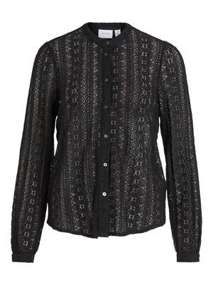 VICHIKKA LACE L/S SHIRT- NOOS Black