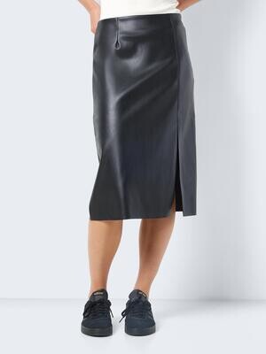 NMCLARA HW SLIT MIDI LENGTH SKIRT Black