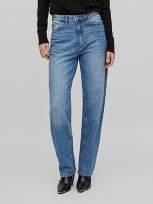 VIKELLY JAF HW STRAIGHT JEANS-NOOS Medium Blue Denim-Wash 009