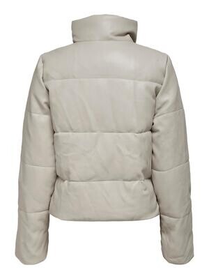JDYTRIXIE FAUX LEATHER JACKET OTW SIE Moonbeam
