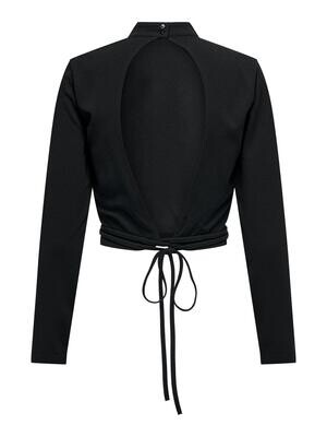 JDYGEGGO OPEN BACK L/S TOP JRS Black
