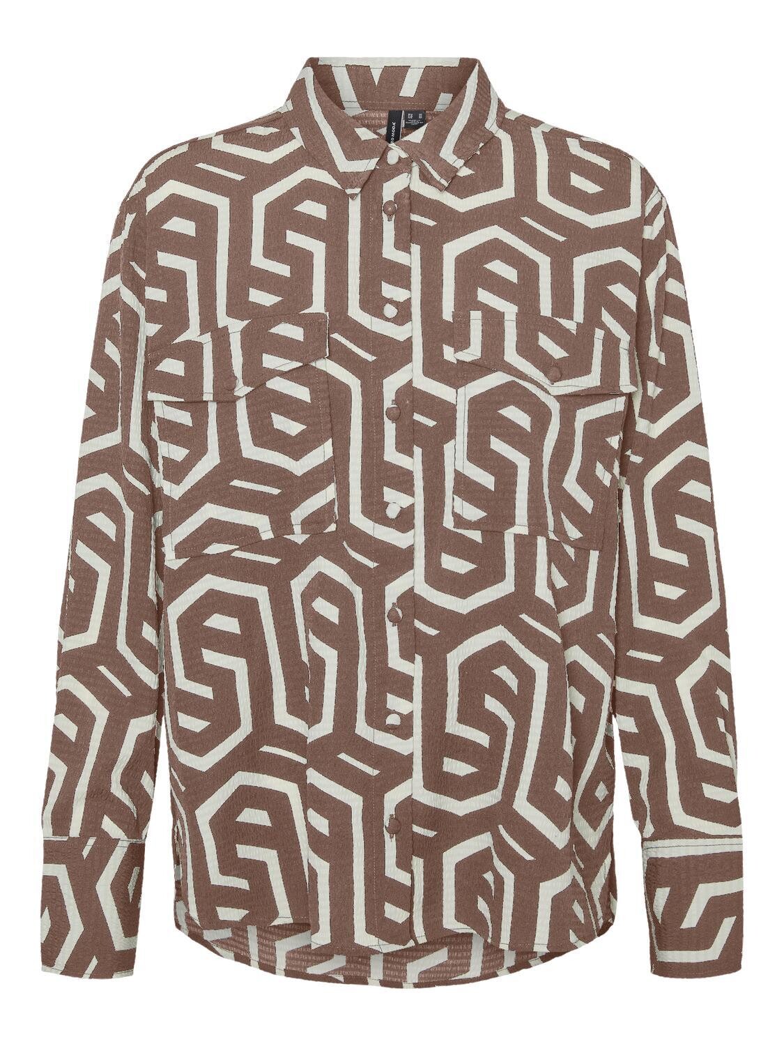 VMCIFA L/S SHIRT WVN BTQ Brown Lentil/CIFA