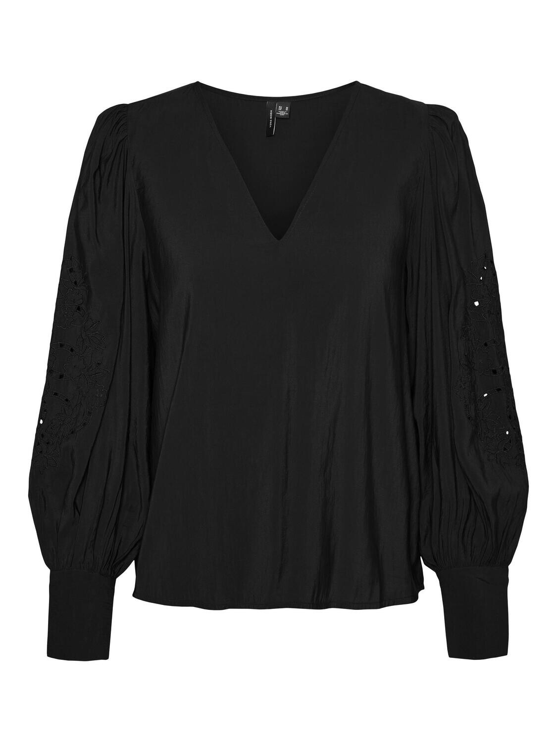 VMSANI LS TOP WVN Black