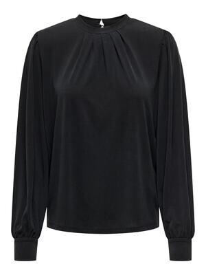 ONLFREE LIFE L/S MODAL HIGHNECK TOP JRS Black