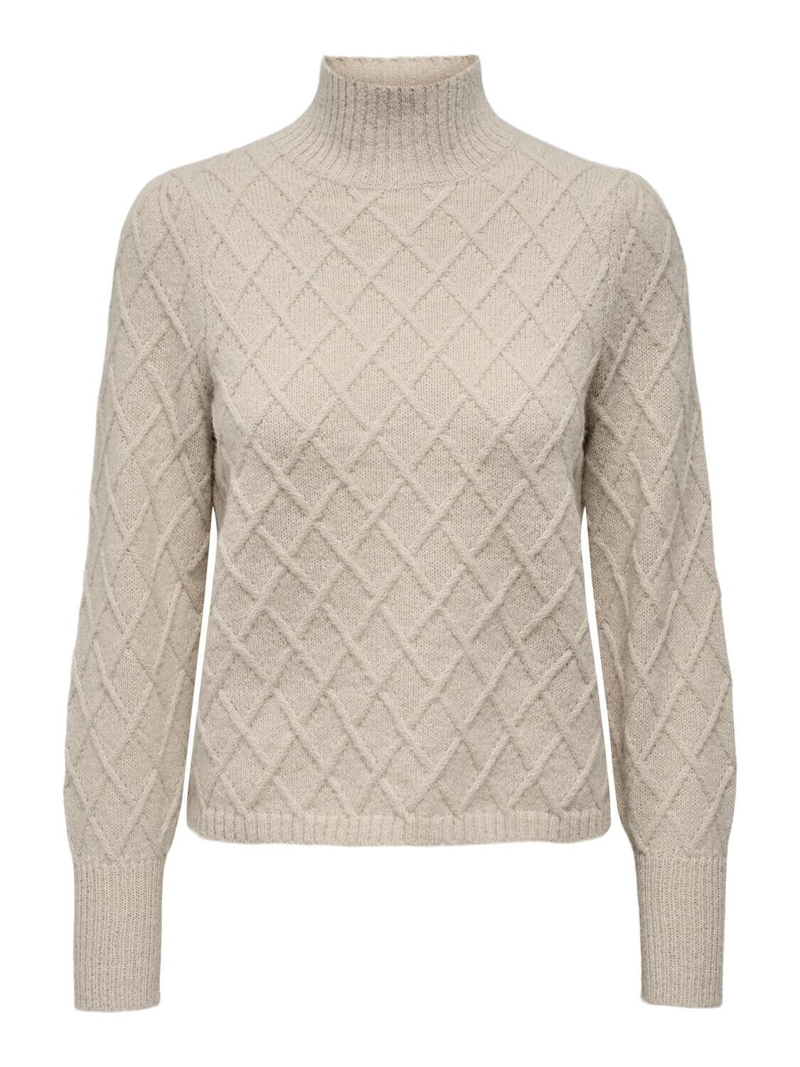 JDYSIGRID LIFE L/S PUFF SLEEVE PULL. KNT Cement