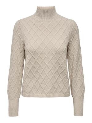 JDYSIGRID LIFE L/S PUFF SLEEVE PULL. KNT Cement