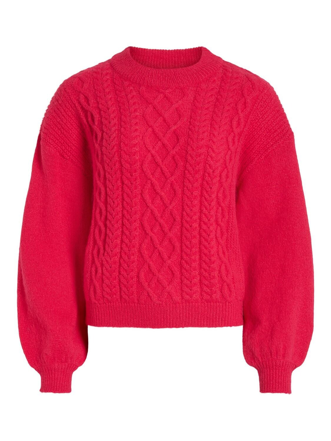 VICHINTI O-NECK CABLE KNIT TOP-NOOS Love Potion