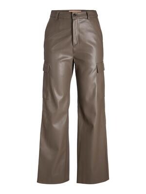 JXKENYA FAUX LEATHER CARGO PANTS Morel-MATTE