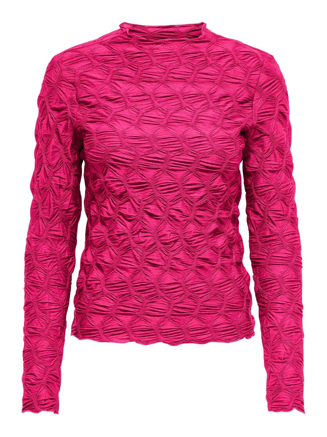 ONLNORA L/S STRUCTURE TOP JRS Fuchsia Purple