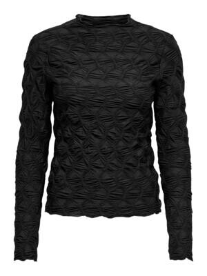 ONLNORA L/S STRUCTURE TOP JRS Black
