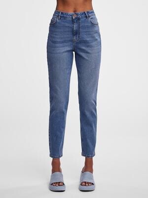 PCKESIA MOM HW ANK JNS MB50 NOOS BC Medium Blue Denim