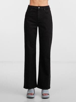 PCHOLLY HW WIDE JEANS BLC NOOS BC Black Denim