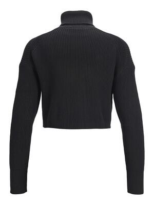 JXLIV TWIST CROP HIGH NECK KNIT Black