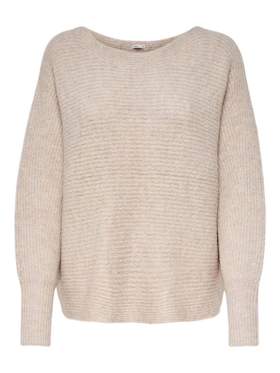 ONLDANIELLA L/S PULLOVER KNT NOOS Ecru/MELANGE