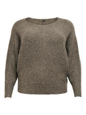 ONLDANIELLA L/S PULLOVER KNT NOOS Major Brown/MELANGE