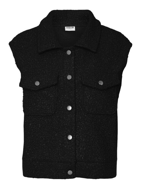 NMHINNY S/L BOUCLE VEST Black