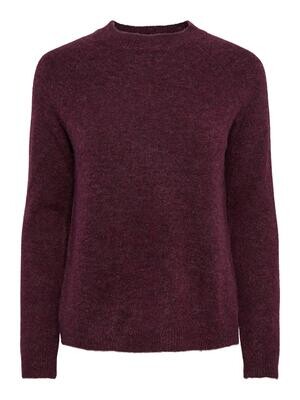 PC JULIANA LS O-NECK KNIT NOOS BC Grape Wine