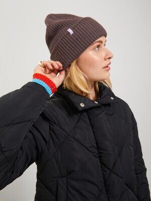 JXOTHELIA KNIT BEANIE ACC SN Seal Brown