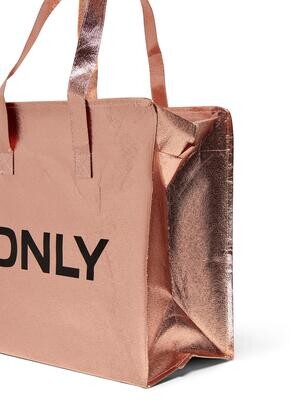ONLSHOPPING BAG FOIL Rose Gold Colour-FOIL ALL OVER