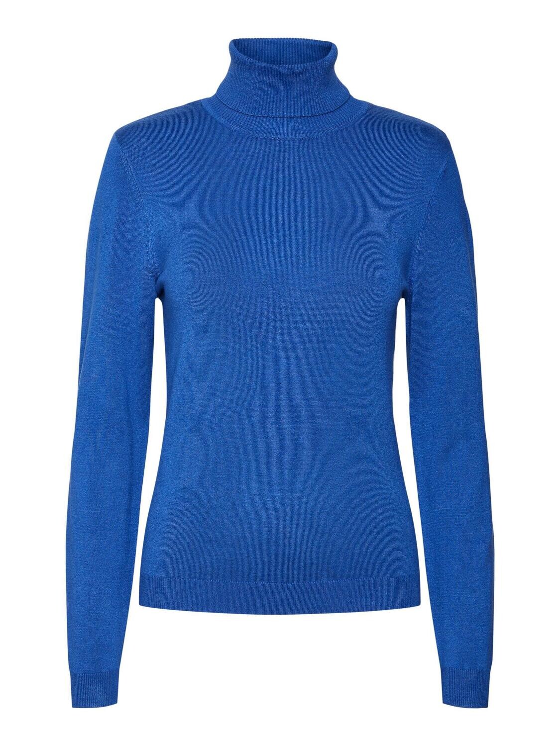 VMGLORY LS ROLLNECK BLOUSE GA NOOS Beaucoup Blue