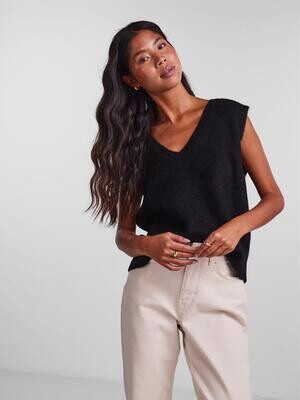 PCJENNIFER V-NECK KNIT VEST NOOS BC Black