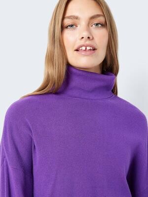NMCLOE L/S ROLL NECK KNIT Amaranth Purple